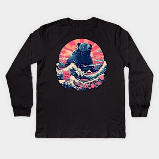 japanese bear Kids Long Sleeve T-Shirt